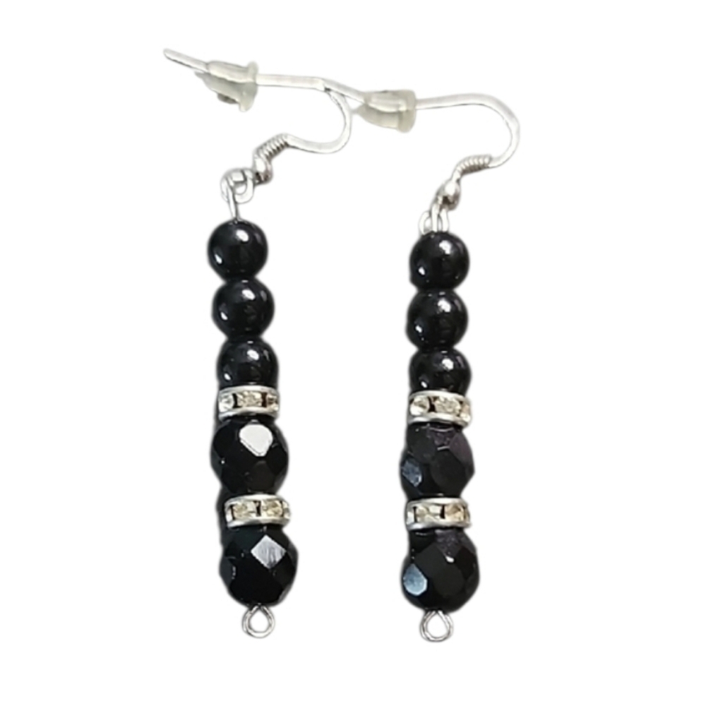 💥4 for $20💥Black Beaded Earrings